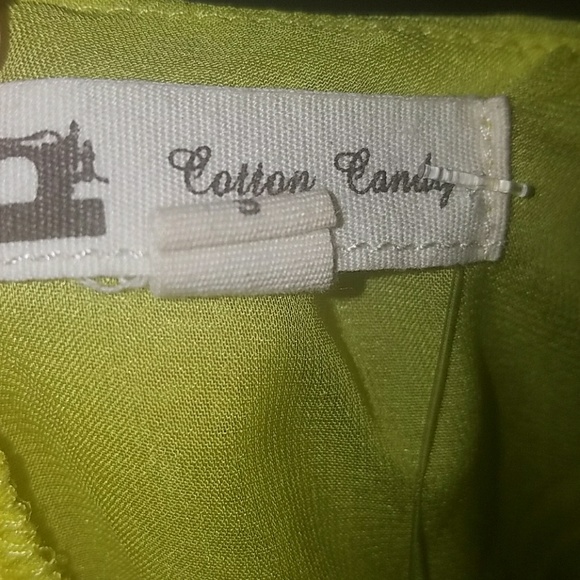 Charteuse colored cut out top - Picture 5 of 7